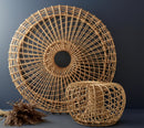 Nest Coffee Table / Footstool Large — Indoor Rattan