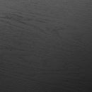 1.1m Wooden Round Coffee Table - Black