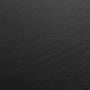 1.1m Wooden Round Coffee Table - Black