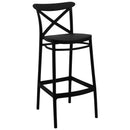 Tall Cross Stool - Black