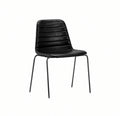Layla 4 Leg — Black PU Full Upholstery