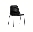 Layla 4 Leg — Black PU Full Upholstery