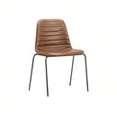 Layla 4 Leg — Mahogany PU Full Upholstery