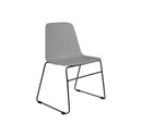 LAYLA Sled, Dark Gray shell, black base, front angle