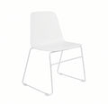 LAYLA Sled, White shell, white base, front angle