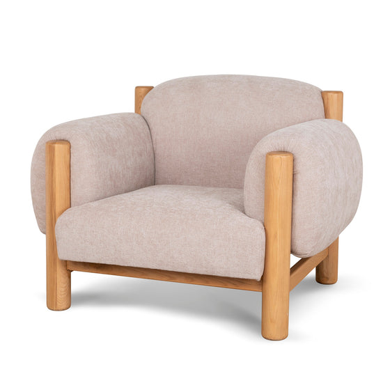 Nicki Armchair — Natural Frame