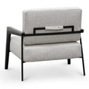 Fabric Lounge Chair - Silver Grey