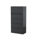 Lateral Filing Cabinet - Graphite Ripple