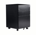 Metal Mobile Pedestal - Black