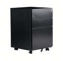 Metal Mobile Pedestal - Black