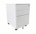 Metal Mobile Pedestal - White