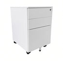 Metal Mobile Pedestal - White