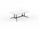 Modulus All Black Twin Post Meeting Table