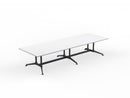 Modulus All Black Twin Post Meeting Table