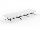 Modulus All Black Twin Post Meeting Table