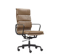 Plow High Back chair in Mahogany PU, front angle