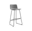 Rand Stool - Grey Fabric / Black frame