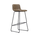 Rand Stool - Mahogany PU / Black frame