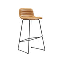 Rand Stool - Tan PU / Black frame