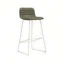 Rand Stool - Olive PU / White frame
