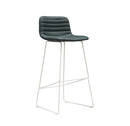 Rand Stool - Forest Green PU / White frame