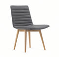 Rand Wood chair in Charcoal, front angle