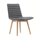 Rand Wood chair in Charcoal, front angle