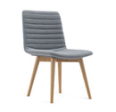Rand Wood chair in Grey, front angle