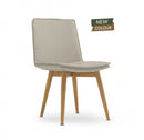 Real Wood Base chair in Khaki, front angle