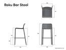 Roku Outdoor Bar Stool