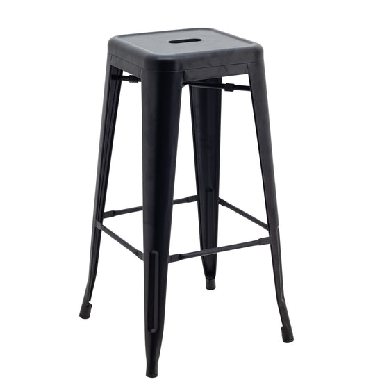 Tall Replica Tolix Stool - Matte Black