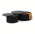 Ripple Side Table Round black