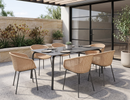 Lifestyle: Roku Outdoor Ceramic Dining Table alfresco setting