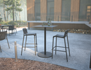 Roku High Bar Table Charcoal - setting