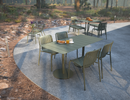 Roku Rectangle Cafe Table - setting