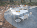 Roku Rectangle Cafe Table - setting