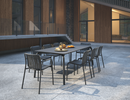 Roku Dining Chair Charcoal - dining set setting