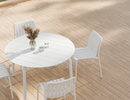 Roku Dining Chair White - residential setting
