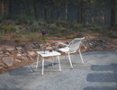 Roku Low Stool - lounge set setting