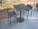 Roku High Bar Table Charcoal - setting