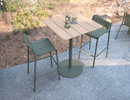 Roku Teak Bar Table Green - setting