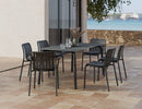 Lifestyle: Roku Outdoor Ceramic Dining Table residential setting