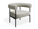 Marlowe Occasional Chair - Black legs / Ivory Cream