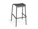Roku Backless Bar Stool - Charcoal