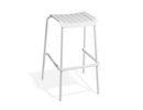 Roku Backless Bar Stool - White