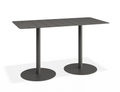 Roku Rectangle Cafe Table - Charcoal