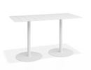 Roku Rectangle Cafe Table - White