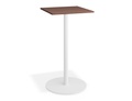 Roku Spotted Gum High Bar Table - White