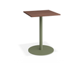 Roku Spotted Gum Cafe Table - Eucalyptus Green