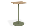 Roku High Bar Teak Table - Eucalyptus Green